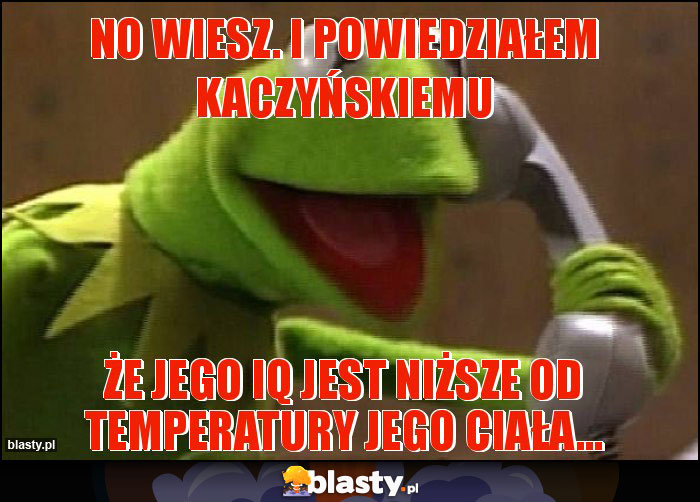 NO WIESZ. I POWIEDZIAŁEM KACZYŃSKIemu