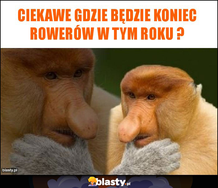 Ciekawe gdzie będzie koniec rowerów w tym roku ?