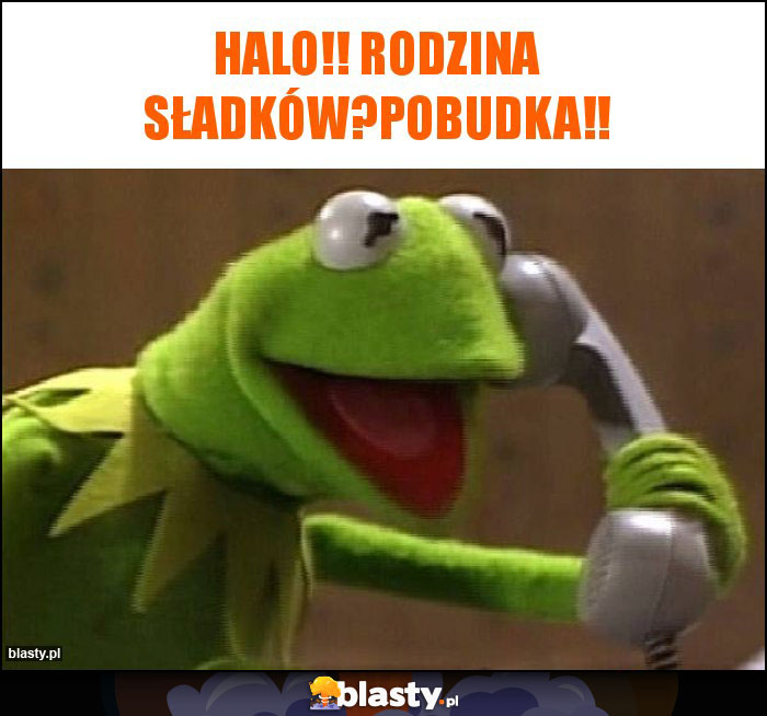 Halo!! Rodzina Sładków?pobudka!!