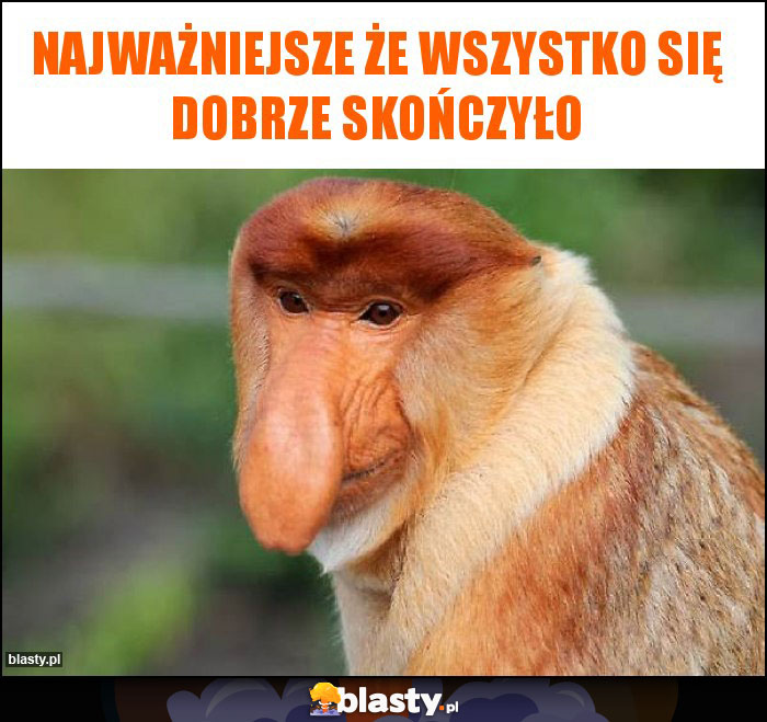 Najważniejsze że wszystko się dobrze skończyło