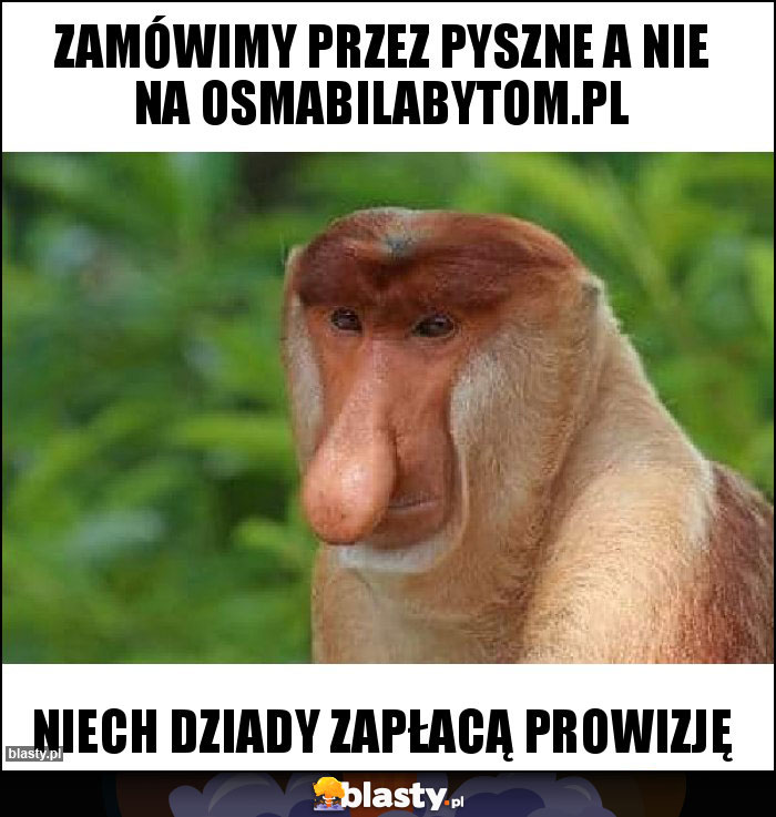 Zamówimy przez pyszne a nie na osmabilabytom.pl