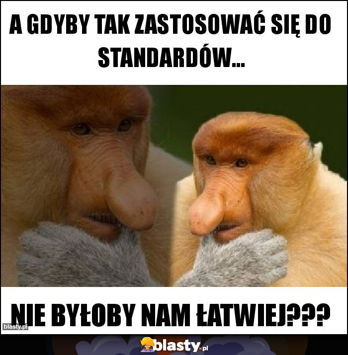 A gdyby tak zastosować się do standardów...