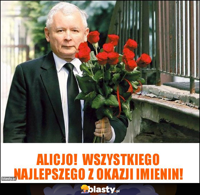 ALICJO!  WSZYSTKIEGO NAJLEPSZEGO Z OKAZJI IMIENIN!