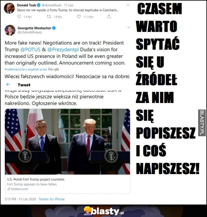 Czasem warto sprawdzić u źródeł