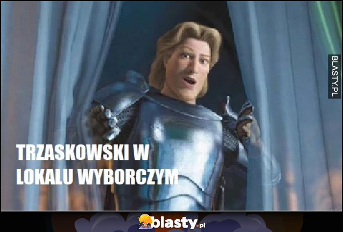 TRZASKOWSKI w lokalu wyborczym