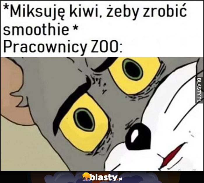 Miksuję kiwi, żeby zrobić smoothie, pracownicy zoo: zdziwieni zszokowani