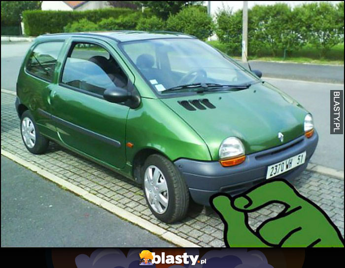 Renault Twingo jak zielona żaba Pepe