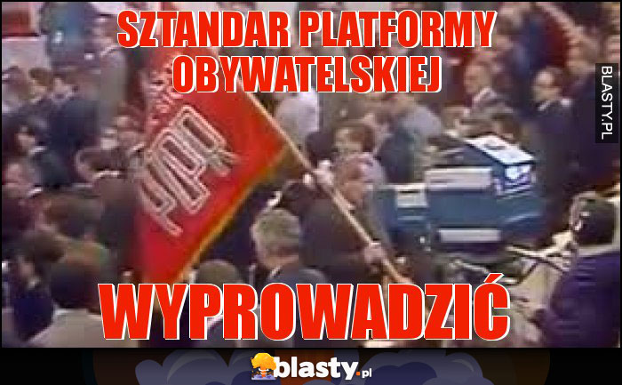 Sztandar Platformy Obywatelskiej