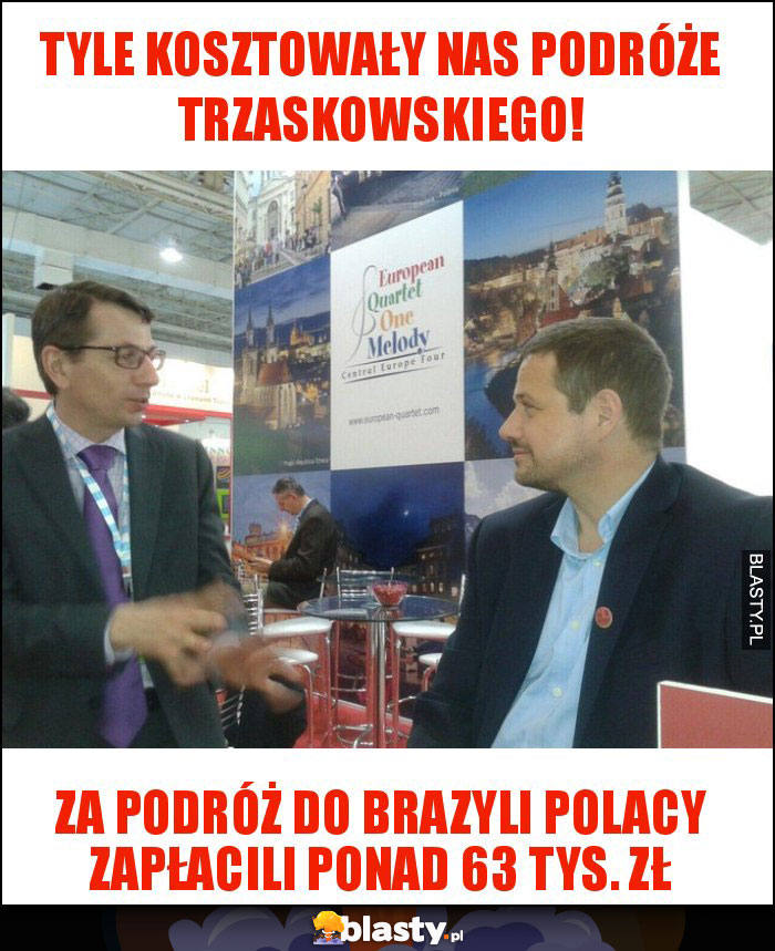 Tyle kosztowały nas podróże Trzaskowskiego!