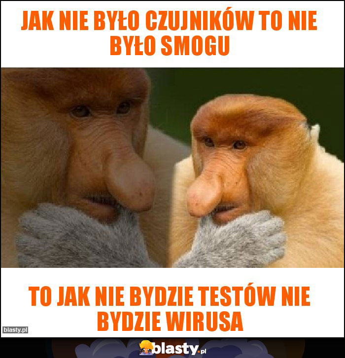 Jak nie było czujników to nie było smogu