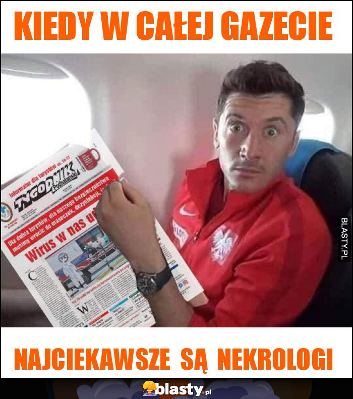 kiedy w całej gazecie