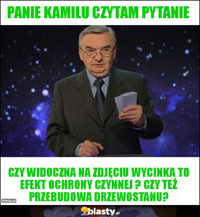 Panie Kamilu czytam pytanie