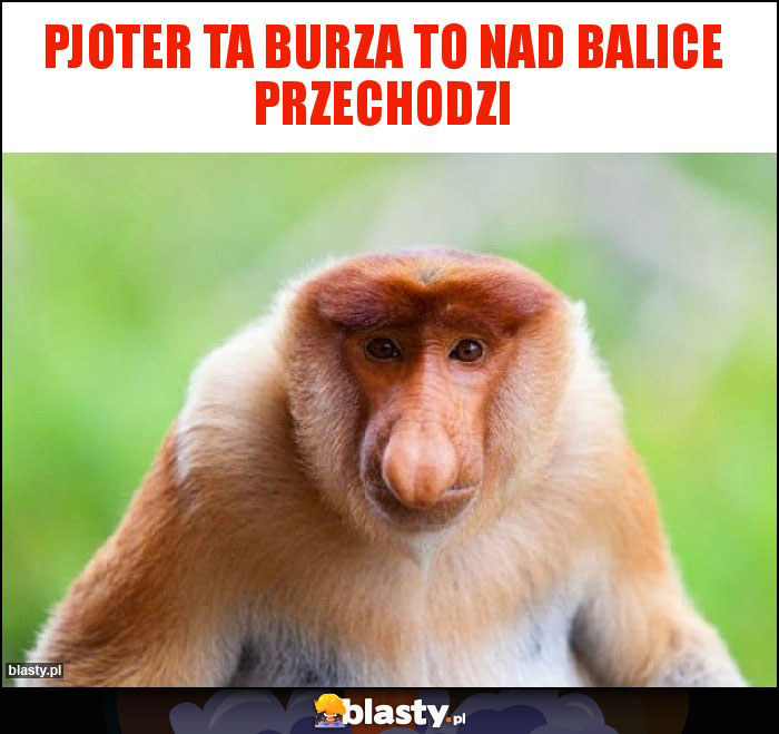 PJOTER TA BURZA TO NAD BALICE PRZECHODZI