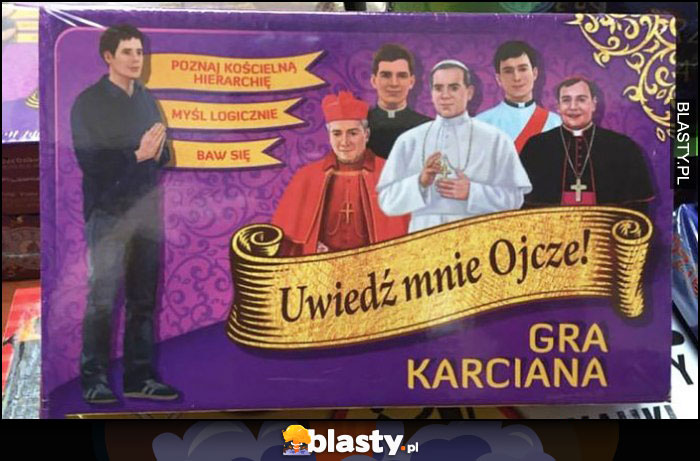 Uwiedź mnie ojcze gra karciana ksiądz księża