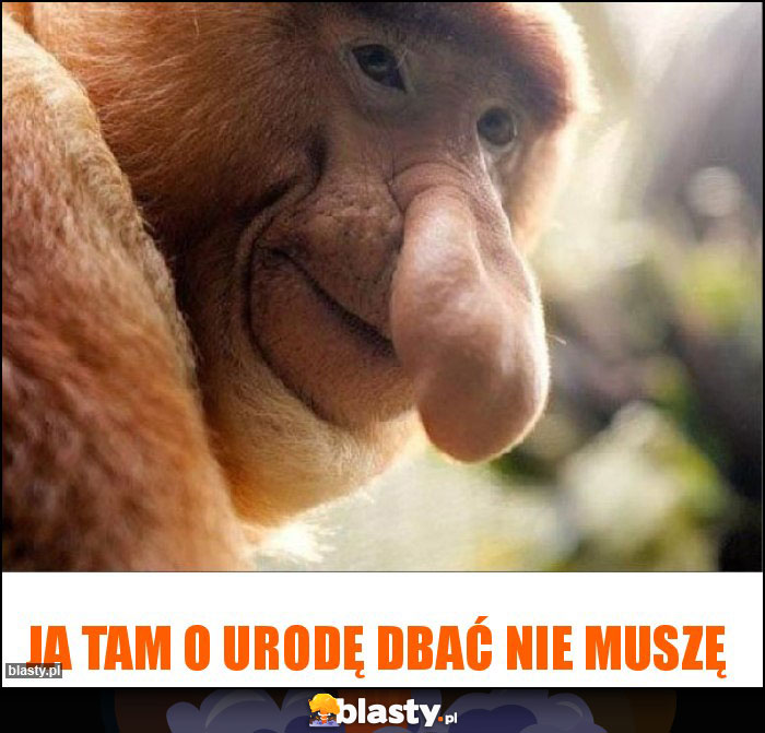 ja tam o urodę dbać nie muszę