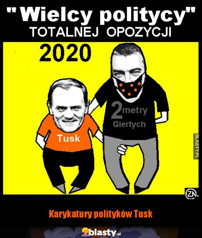 Karykatury polityków Tusk