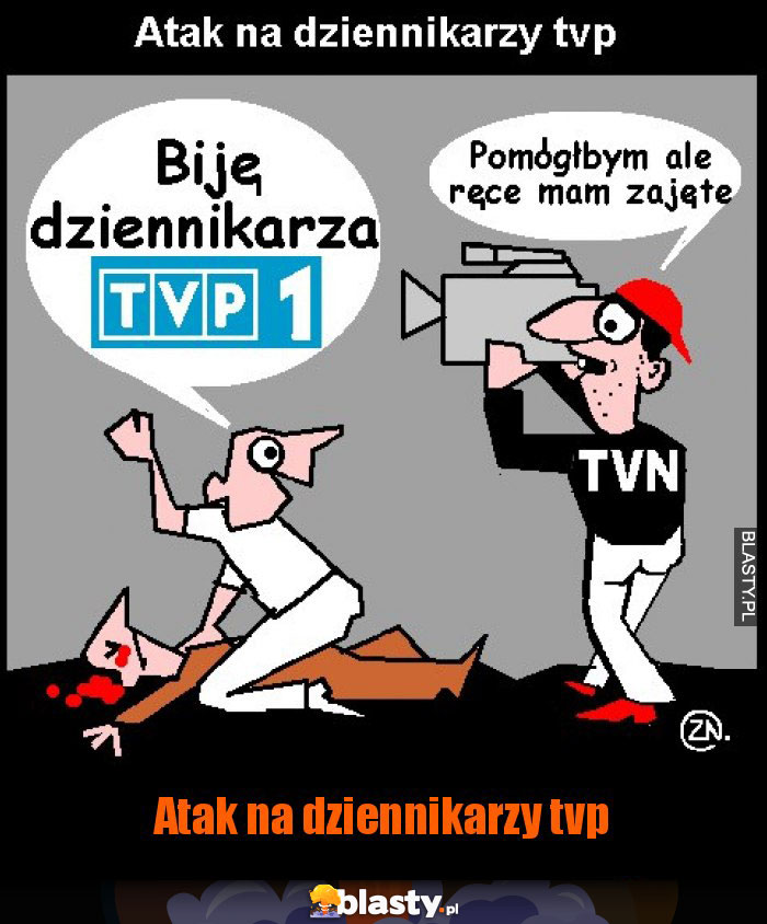 Atak na dziennikarzy tvp