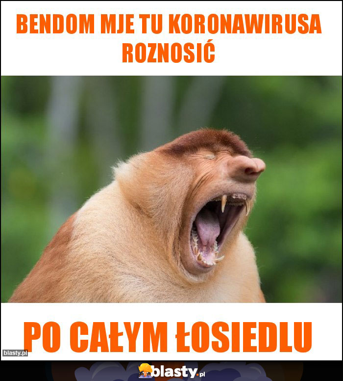 Bendom mje tu koronawirusa roznosić