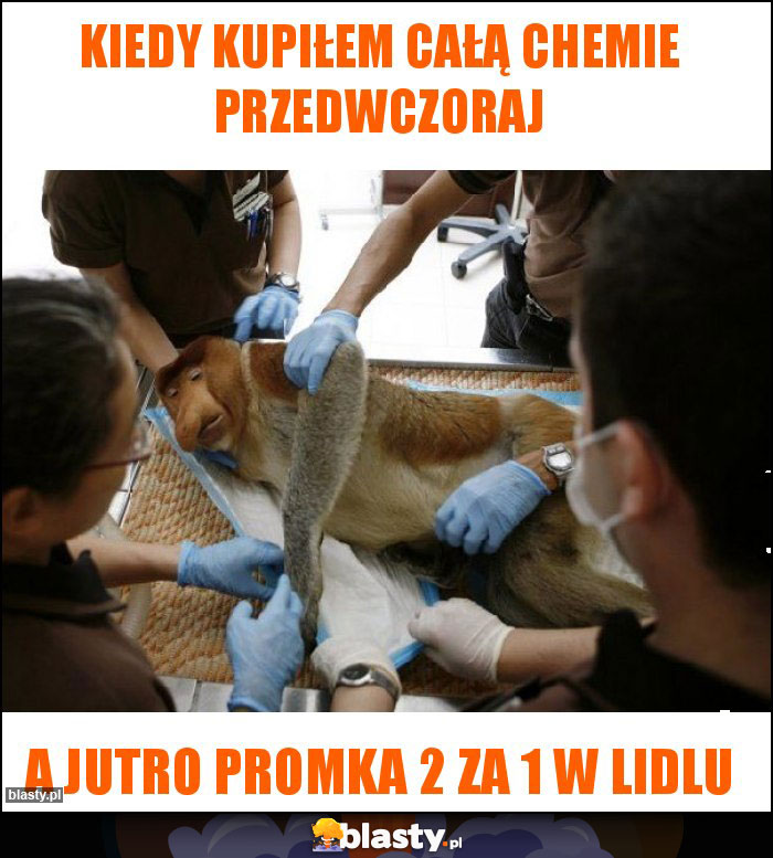 Kiedy kupiłem całą chemie przedwczoraj