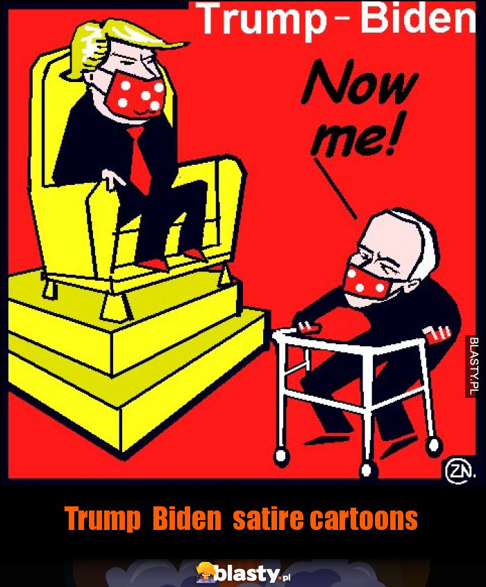 Trump  Biden  satire cartoons