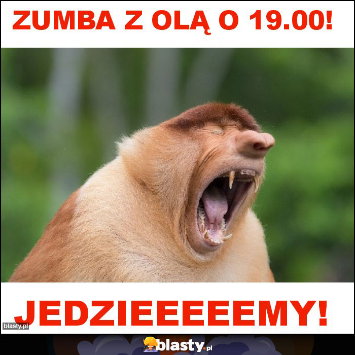 Zumba z Olą o 19.00!