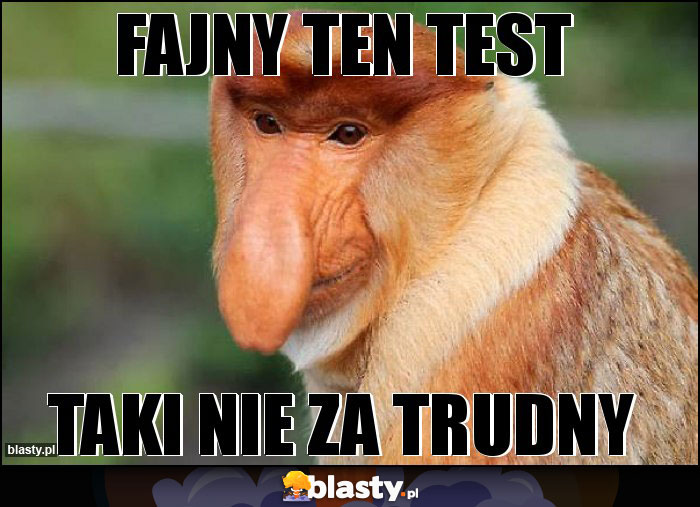 FAJNY TEN TEST