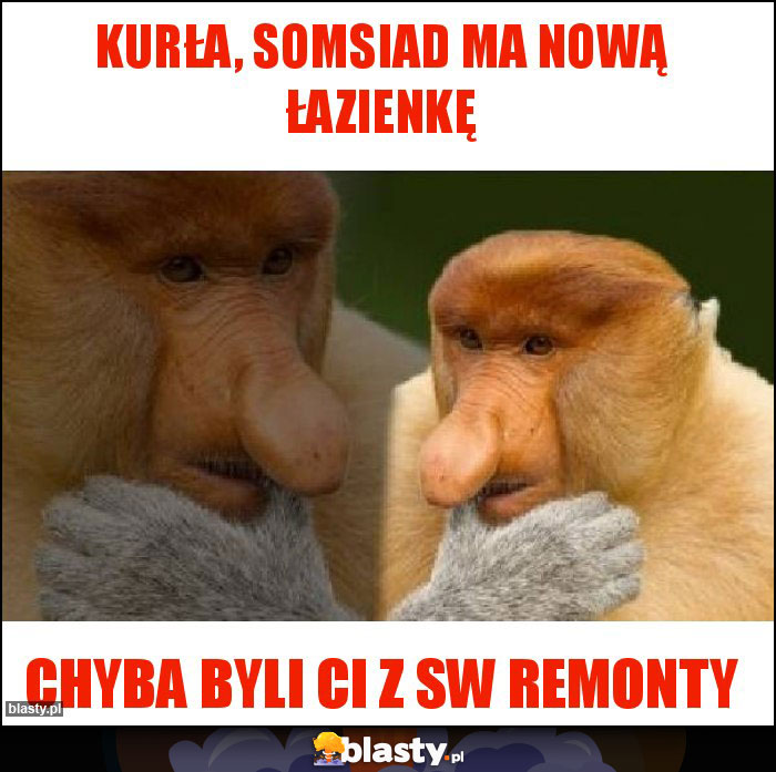 Kurła, Somsiad ma nową łazienkę