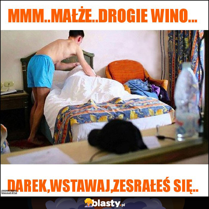 Mmm..małże..drogie wino...