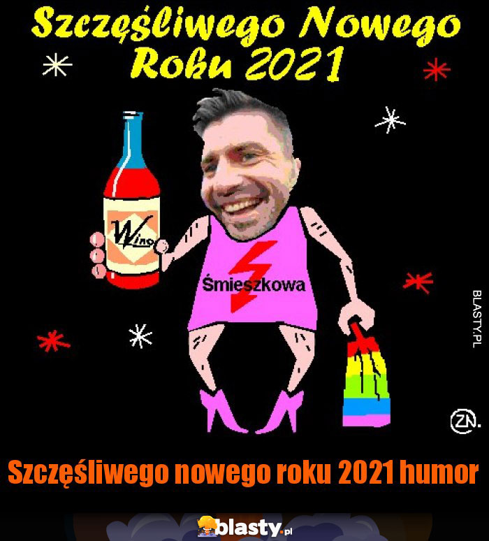 Szczęśliwego nowego roku 2021 humor