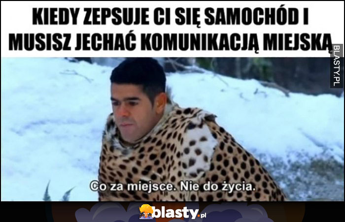 Kiedy zepsuje ci się samochód i musisz jechać komunikacją miejską, co za miejsce nie do życia