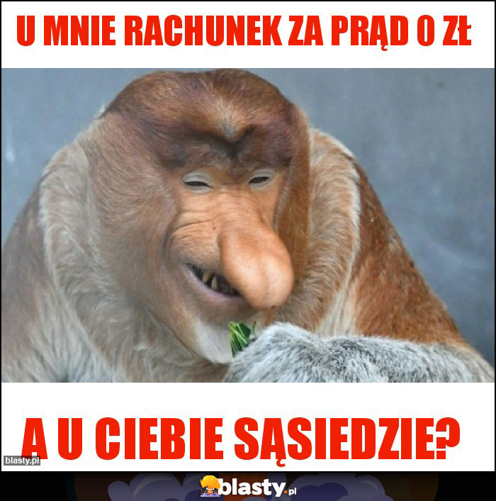 U MNIE RACHUNEK ZA PRĄD 0 ZŁ