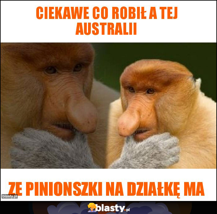 Ciekawe co robił a tej Australii