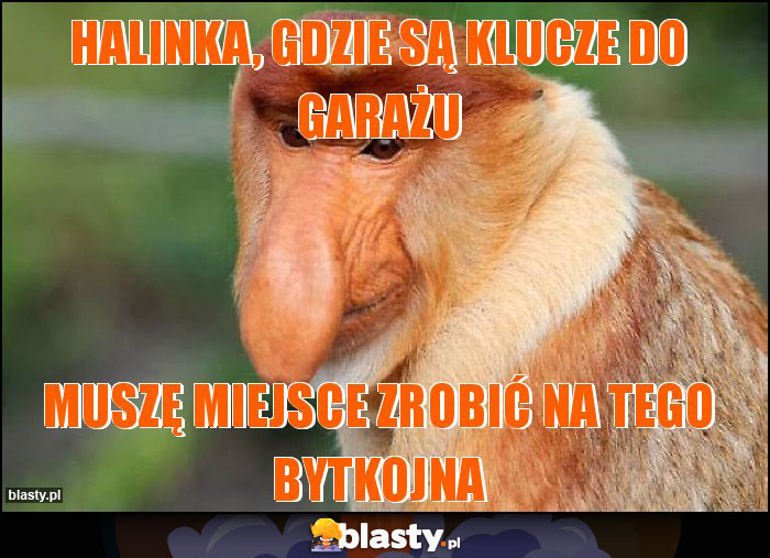 Halinka, gdzie są klucze do garażu