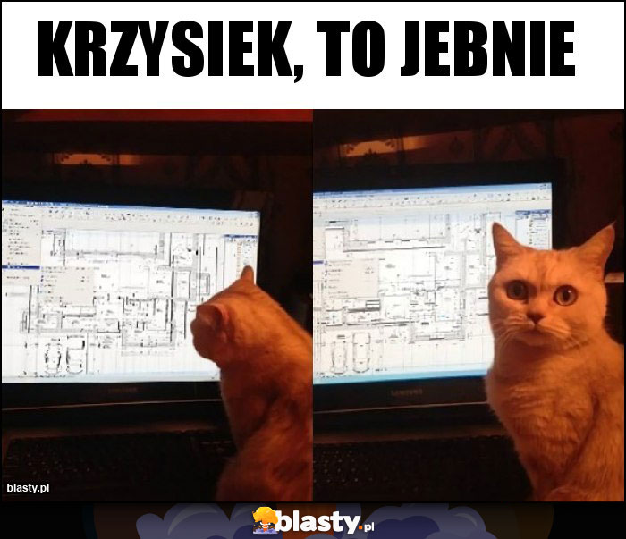 Krzysiek, to jebnie