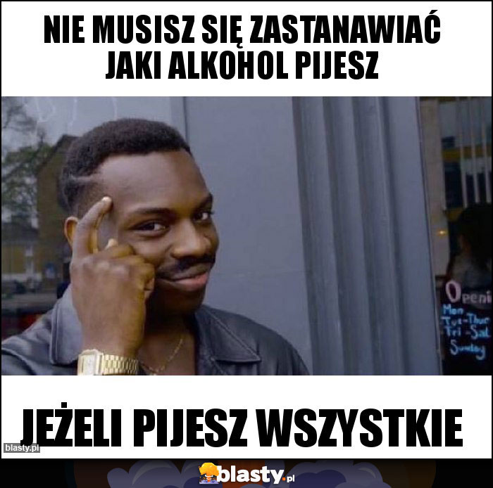 Nie musisz się zastanawiać jaki alkohol pijesz