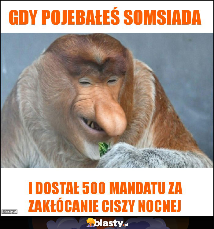 Gdy pojebałeś somsiada