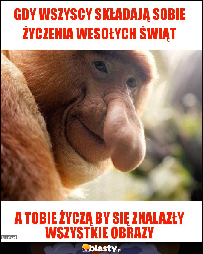 Gdy wszyscy składają sobie życzenia wesołych świąt