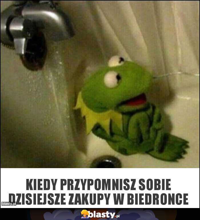 Kiedy przypomnisz sobie dzisiejsze zakupy w biedronce