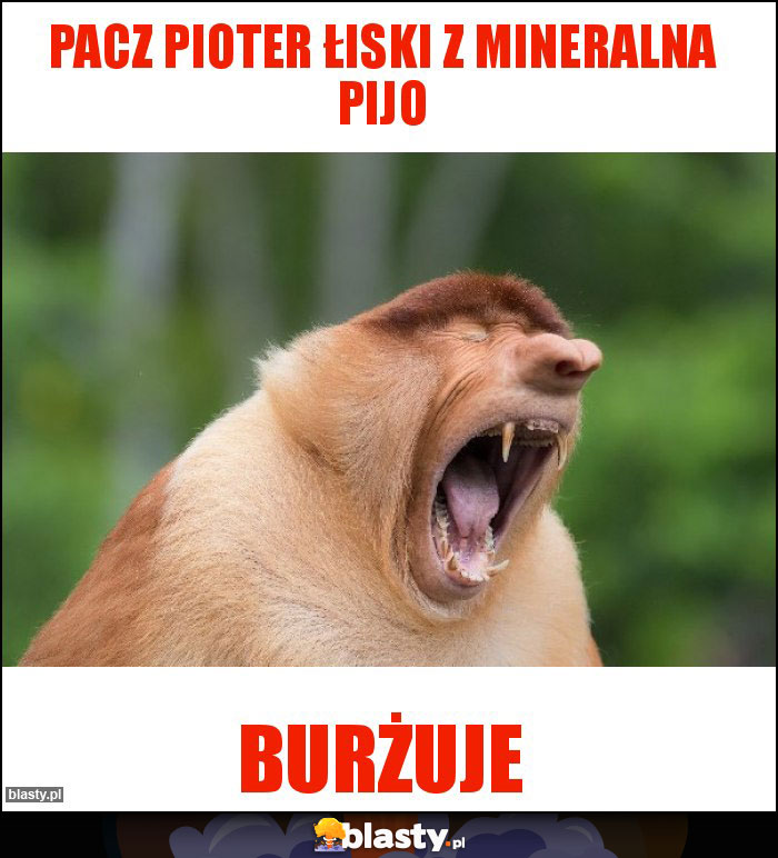 Pacz Pioter łiski z mineralna pijo