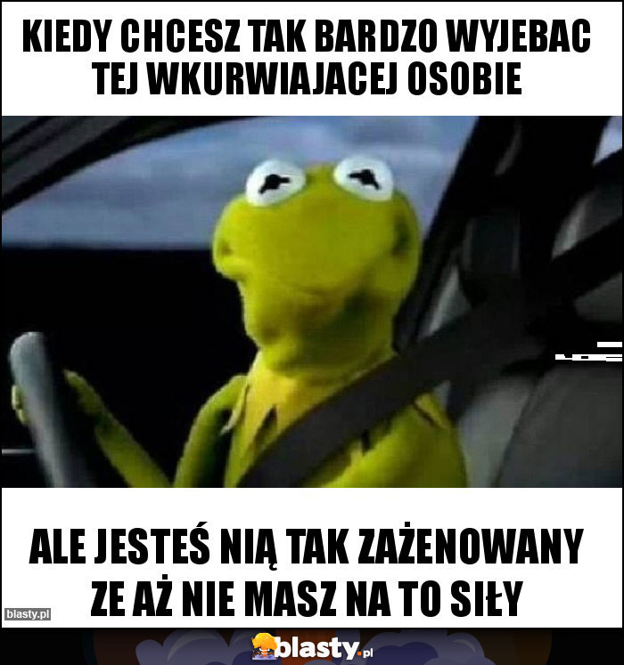 Kiedy chcesz tak bardzo wyjebac tej wkurwiajacej osobie