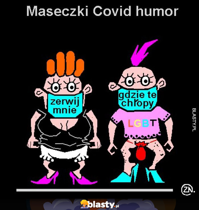 Maseczka covid humor 2021