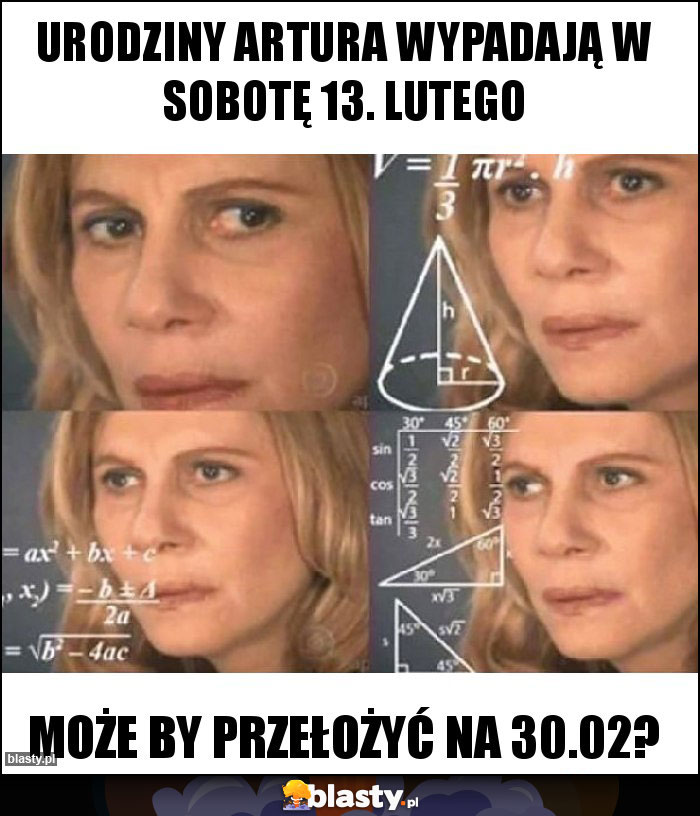 Urodziny Artura wypadajĄ w sobotę 13. Lutego