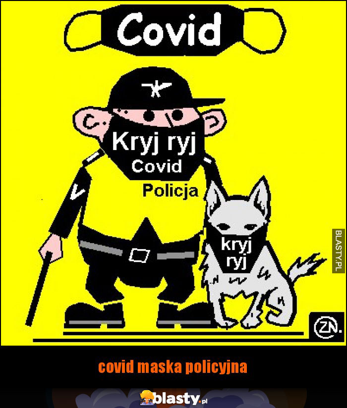 covid maska policyjna