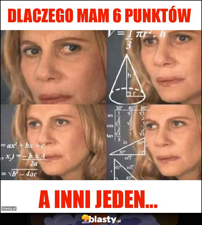 Dlaczego mam 6 punktów