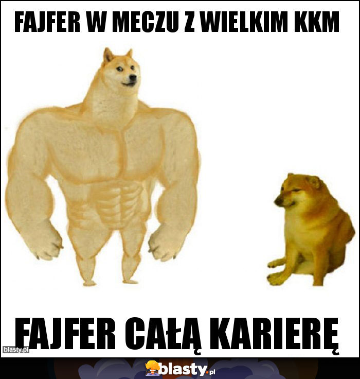 Fajfer w meczu z wielkim kkm