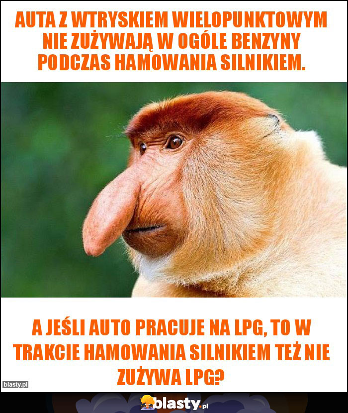 Auta z wtryskiem wielopunktowym nie zużywają w ogóle benzyny podczas hamowania silnikiem.