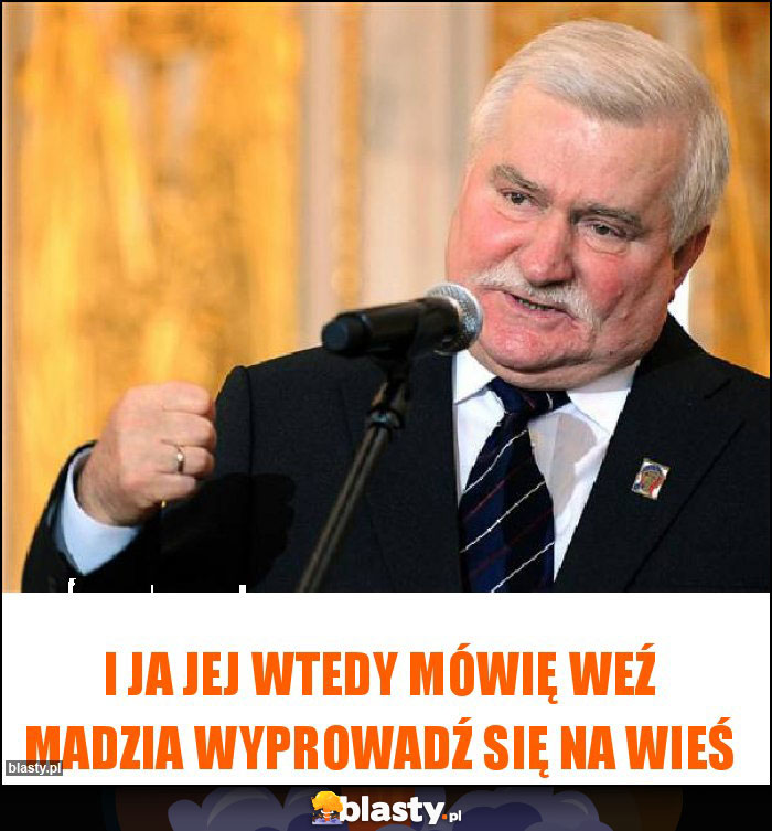 I ja jej wtedy mówię weź Madzia wyprowadź się na wieś