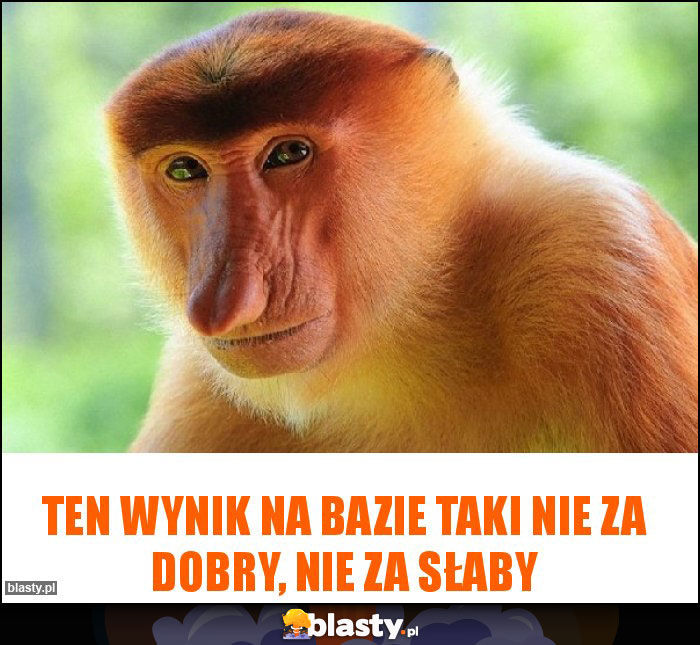 Ten wynik na bazie taki nie za dobry, nie za słaby