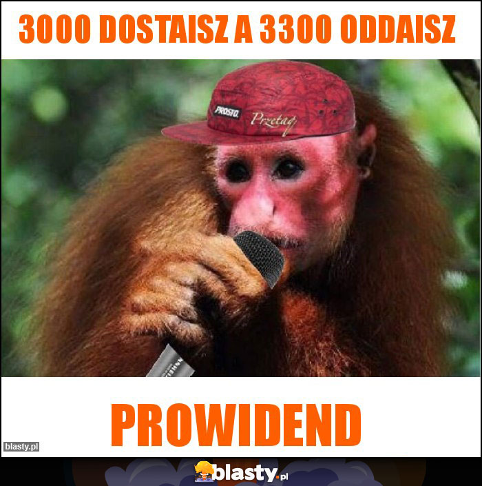 3000 dostaisz a 3300 oddaisz