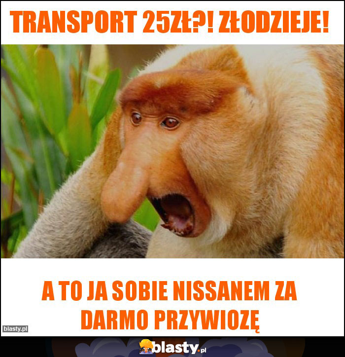 Transport 25zł?! Złodzieje!